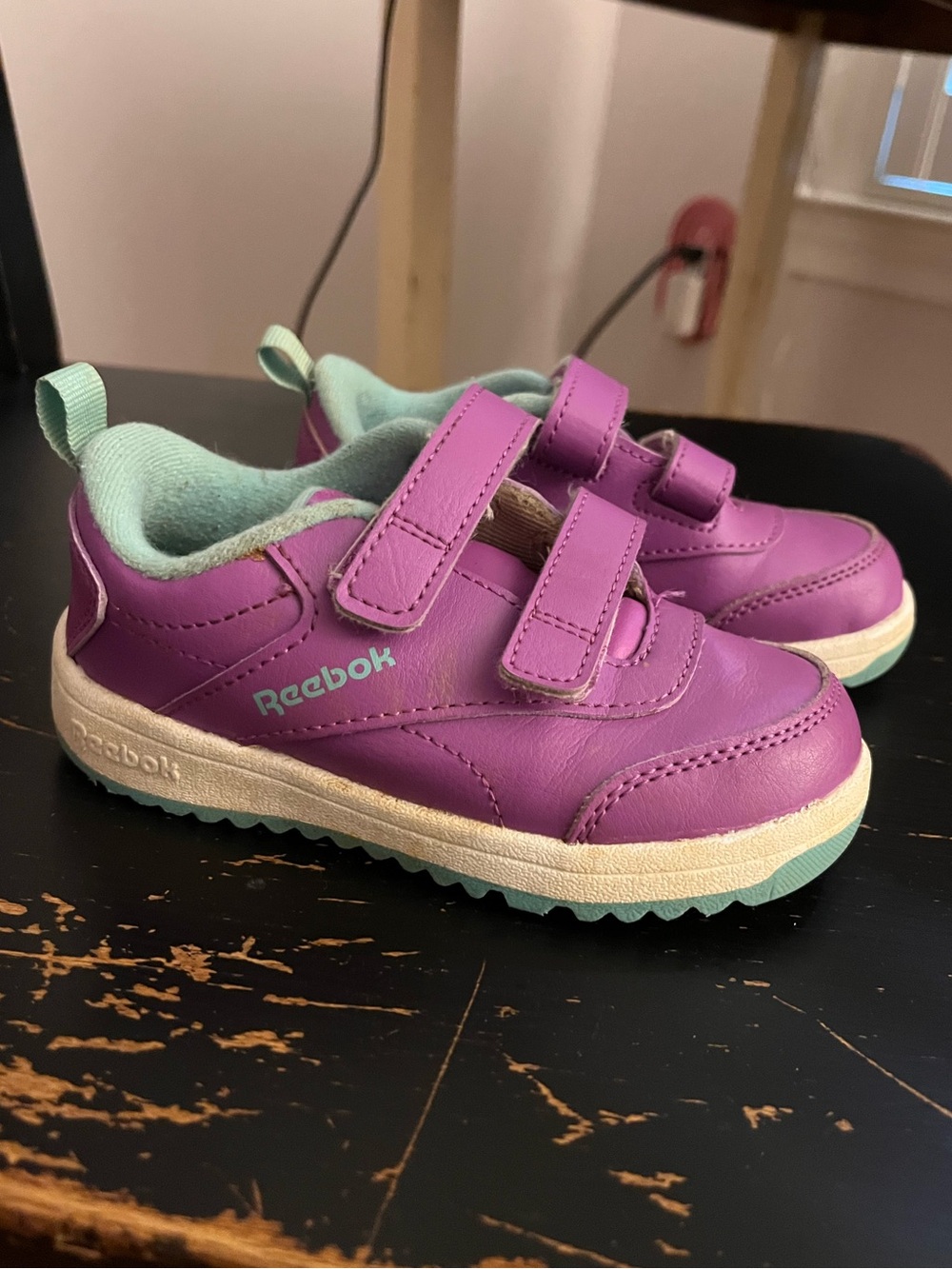 Purple Velcro Reeboks Weeboks